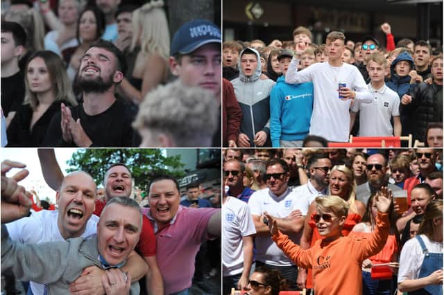 England supporters in the Fanzones in 2018. Take a look.