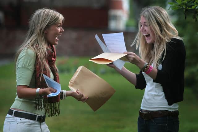 Pupils receive exam grades  (Photo by Christopher Furlong/Getty Images)