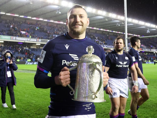 Another incident-packed performance in which Russell created Scotland’s try, kicked four penalties and was sin-binned. - 7