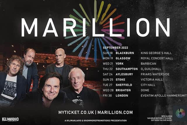 Marillion will be coming to Sheffield City hall on Tuesday 27 September