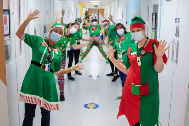 Festive fun at Sheffield Children's Hospital to cheer up patients and their families