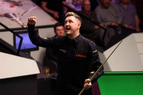 Kyren Wilson has scored the 13th ever maximum break of 147 seen by the World Snooker Championship at the Crucible, Sheffield. (Photo by George Wood/Getty Images)