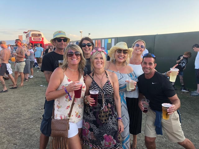 Dee Cobb, Phillipa Gordon, Sharon Groves, Lee, Eve Speed, Jane Stechman at Victorious Festival Day 3