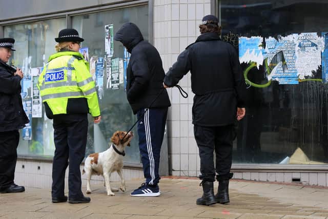 The police conducted over 20 stop searches as part of Operation Steel, and four people were found in possession of spice, and one was found in possession of cannabis.