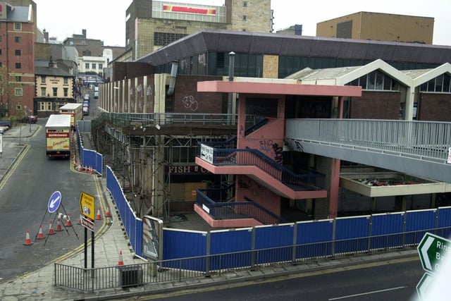 Work begins on the redevelopment and demolition of the Sheaf Market in December 2001