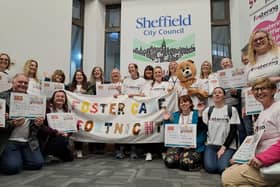 Foster carers joined Sheffield City Council staff for the walk