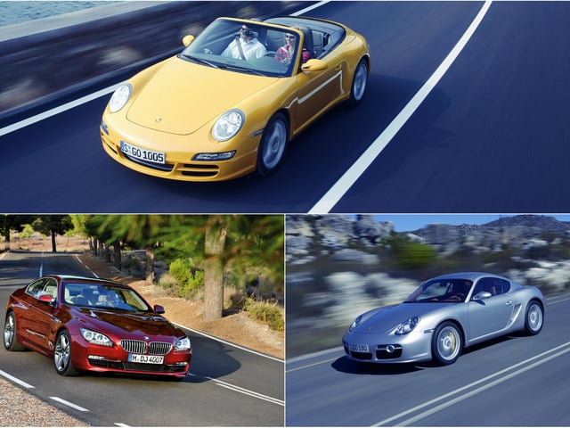 Porsche and BMW also manage to tie up the bottom three positions for dependable sports models, with Porsche's flagship 911 proving most problematic in its 997 form. 
Porsche 911 (2004 - 2011) 71.9%; BMW 6 Series Coupe/Convertible (2011 - 2018) 73.7%; Porsche Boxster/Cayman (2004 - 2012) 86.5%