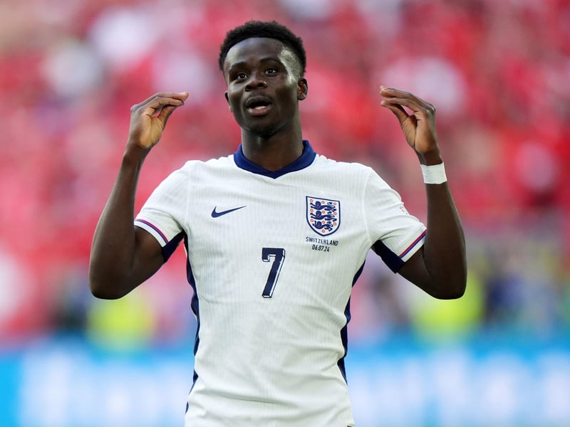 Southgate sprung a surprise by keeping the Arsenal speedster on the right-hand side, as opposed to left, against Switzerland - but it paid dividends. Saka is assured of a place after producing a moment of magic in the quarter-final.