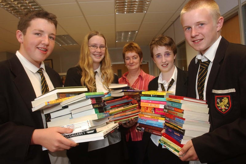 The library service got the interest of these students in 2004 when they headed to the City Centre Library. Does this bring back memories?
