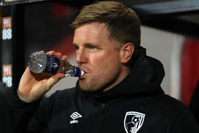 Quite the jump here for Eddie Howe's Cherries, who power up from the 18th place. Six of their losses are wiped out, as they south coast side gain four points in the process. (Photo by Warren Little/Getty Images)