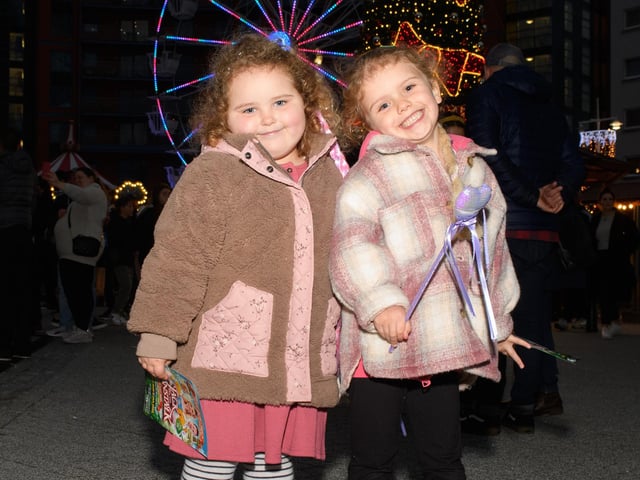 Pictured is: Olivia Hughes and Amelia Course. Picture: Keith Woodland (131121-15)