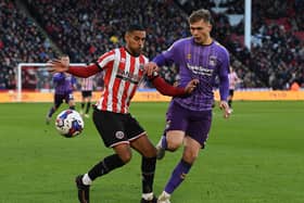 Max Lowe impressed for Sheffield United as he made his first start for September, when Coventry City were beaten at Bramall Lane: Gary Oakley / Sportimage