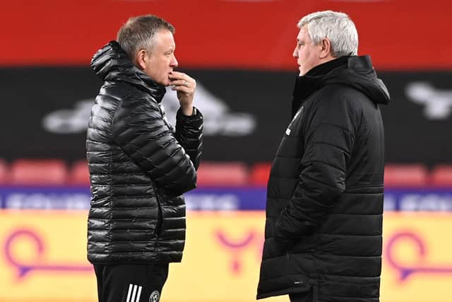 Steve Bruce was a big fan of his successor Chris Wilder's work at Sheffield United (Photo by Stu Forster/Getty Images)