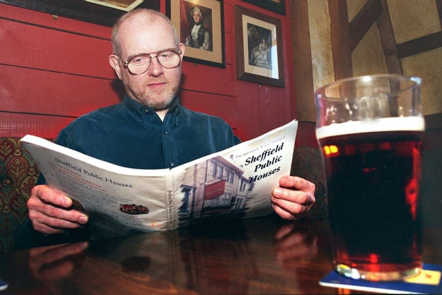Michael Liversedge takes time out at the Sicey Hotel with a pint to read his new book, Sheffield Public Houses, chronicling 2,000 Sheffield pubs, past and present.