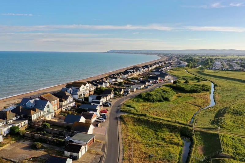 Pevensey Bay, East Sussex, could erode by up to 40 metres in the next 20 years and 200 in the next 100 years.