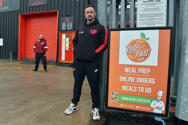 Nutri Fast a healthy meal prep company in Rotherham has been slapped with a closure notice. Kuba Cielen owner ultraflex and Ben Hawksworth owner Nutri Fast.
