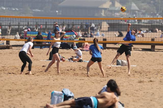 People at Portobello as Bank Holiday Monday was confirmed as the hottest day of the year so far