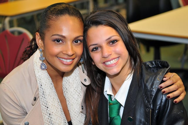 Alesha Dixon was pictured during her visit to Manor College of Technology in May 2011. Did you get to meet her?