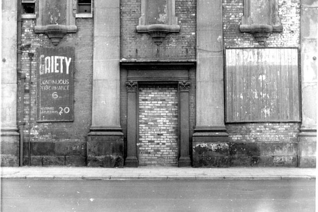 The Gaiety Theatre in 1966, shortly before it was demolished. Photo: Hartlepool Library Service.