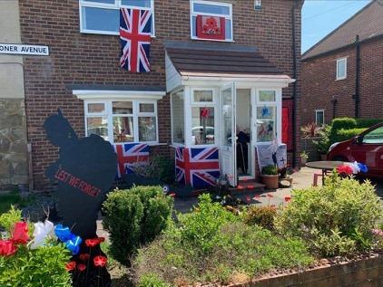 The couple who live in this house on Toner Avenue, Hebburn, are self-isolating. So their neighbours decorated the outside for them.
