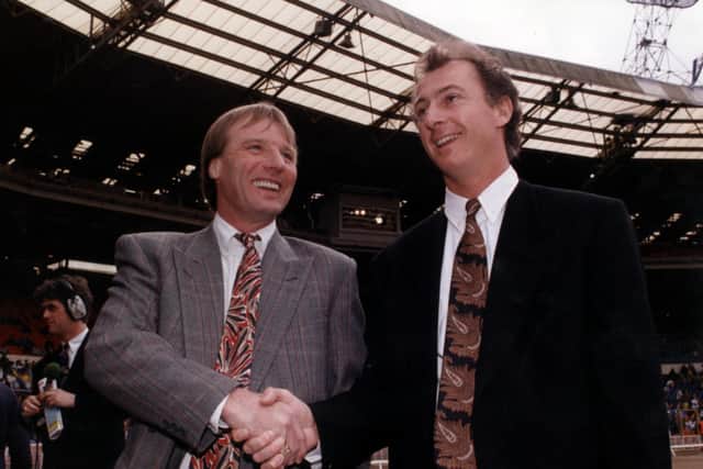 Sheffield United v Sheffield Wednesday, Semi-Final, FA Cup 1993. Dave Bassett and Trevor Francis.