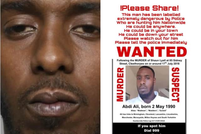 Abdi Ali, from Sheffeld, is wanted for questioning over a murder