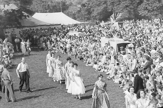 The Miss Crimdon pageant was an annual event at the resort for decades and drew huge crowds from the pit villages, with each community represented in the contest. Photo: Hartlepool Museum Service.