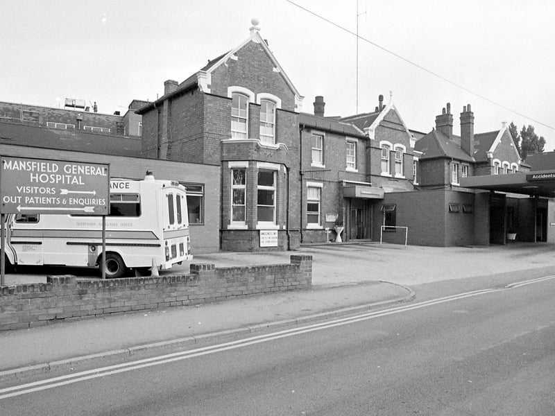 Mansfield General Hospital in all its glory before it closed its doors in 1992. The building was eventually demolished in 2014.