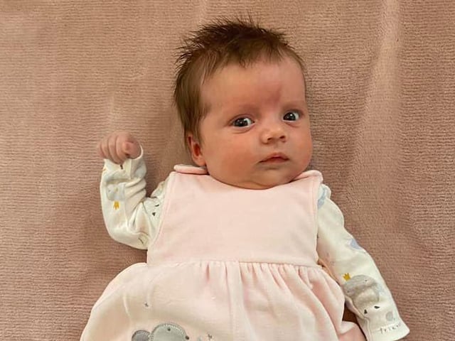 Isla Grace Tyrrell, Born 7th April at DRI. She spent a week in intensive care at Sheffield NeoNatal Unit. All staff were amazing at both hospitals - they saved her life. Mum