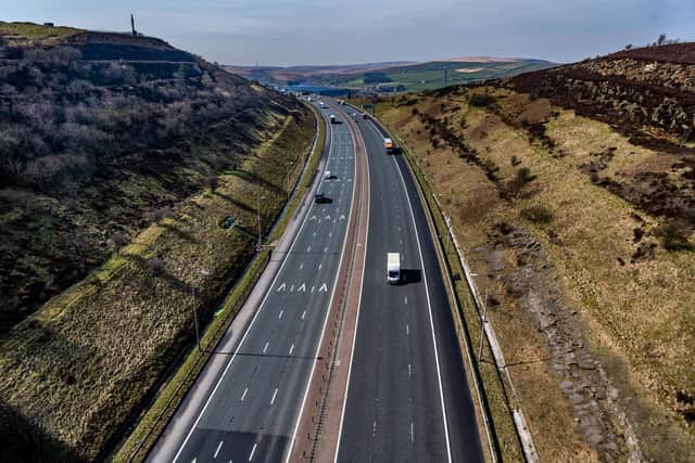 A quieter than normal motorway - Admiral is to give a £25 refund to each of its car insurance policyholders. Picture: James Hardisty.