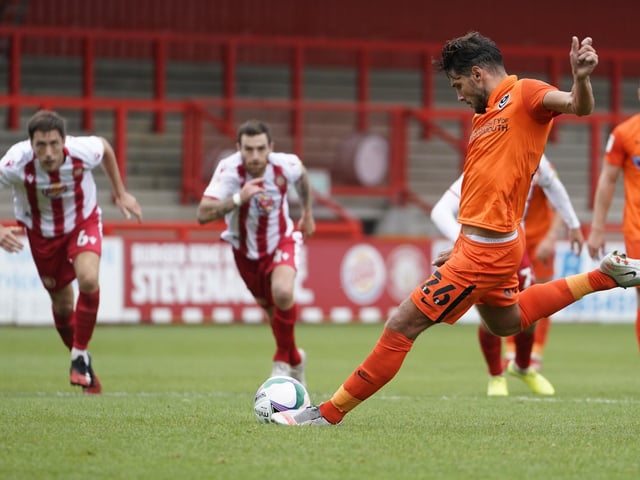 (replaced by Andy Cannon on 76 minutes): Clinical as ever from spot and always involved - 7