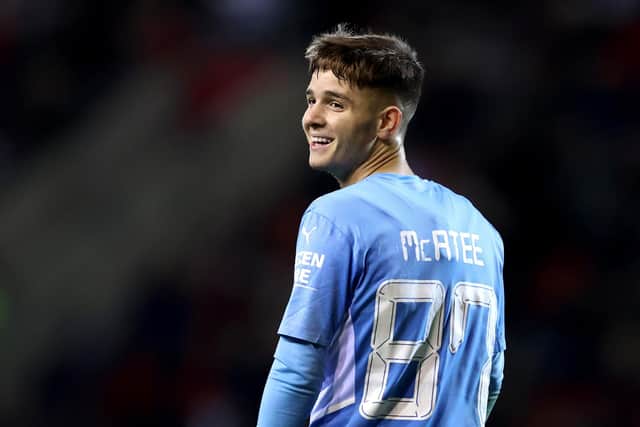 James McAtee of Manchester City has emerged as a target for Sheffield United (George Wood/Getty Images)