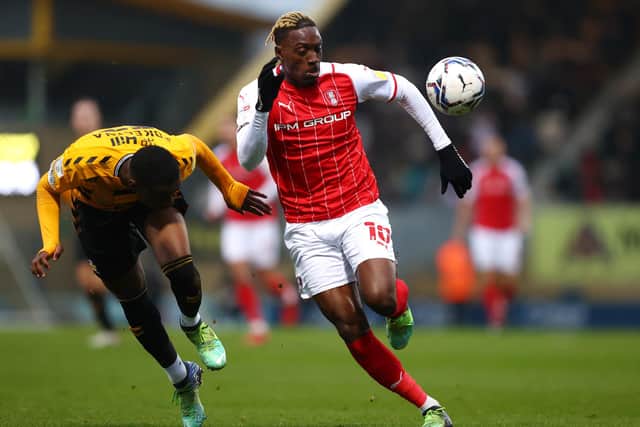 Freddie Ladapo has handed in a transfer request at Rotherham United (photo by Julian Finney/Getty Images).