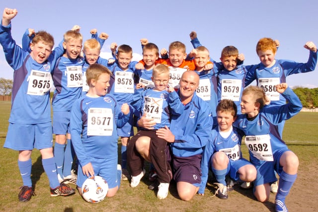 These youngsters with the Shotton Jets FC were planning to do the Greggs five-mile run in 2009. Are you in the picture?