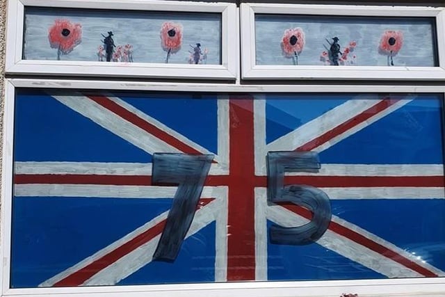 Stacey Chappell send in this picture of her VE Day window.