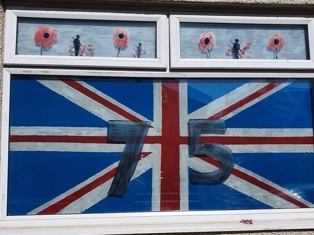 Stacey Chappell send in this picture of her VE Day window.