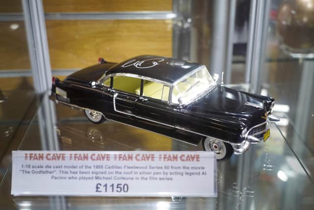 Al Pacino signed this model of a car featured in The Godfather.