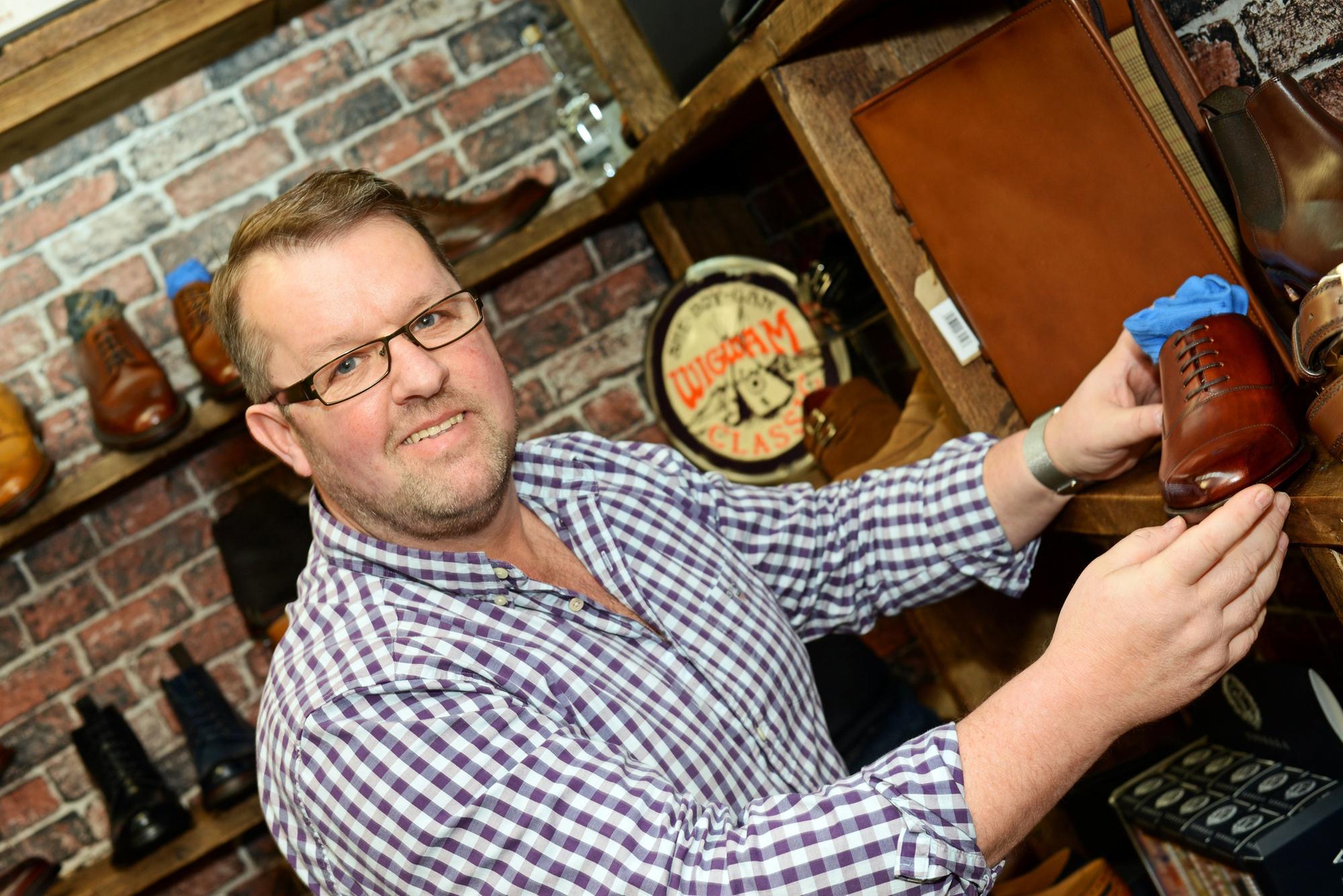 Richard Smith, pictured at The Shoe Room, which is back open.