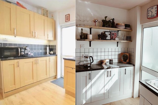 Hayley Derry, from Southsea ,has transformed her kitchen for less than £100 in a DIY isolation project and has been sharing her updates on Instagram @southsea.abode