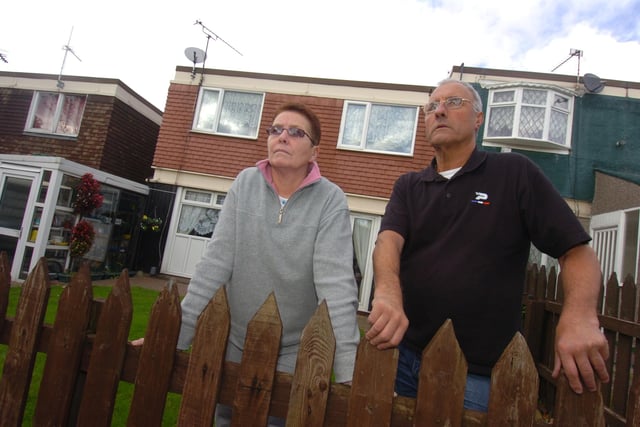 Robert and Jaqueline South outside their house in Errington Crescent which was earmaked for demolition in 2008
