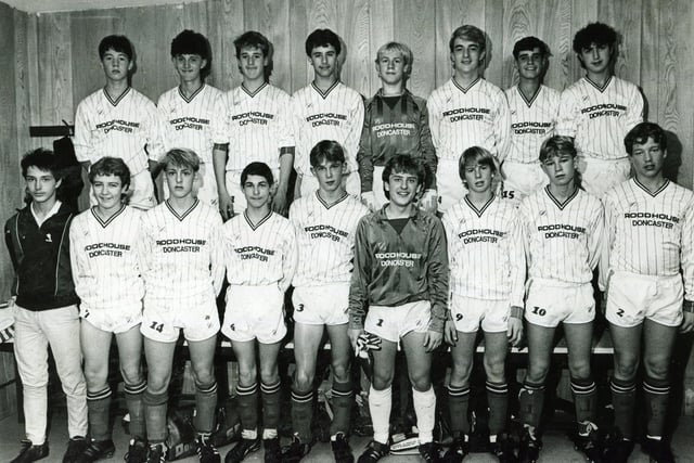 The Doncaster Schools FA under 15s team pictured in 1985