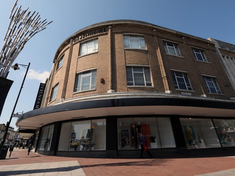 The defunct Debenhams store in Palmerston Road has been empty since it closed for the final time in January 2020 after the brand collapsed into administration. But now it is finally being transformed into a new development – known as Handleys Corner – and structures behind the street-facing portion of the building have been demolished. Commercial units are being created, as well as a GP surgery and pharmacy, with residents homes also on site. 
Picture: Chris Moorhouse