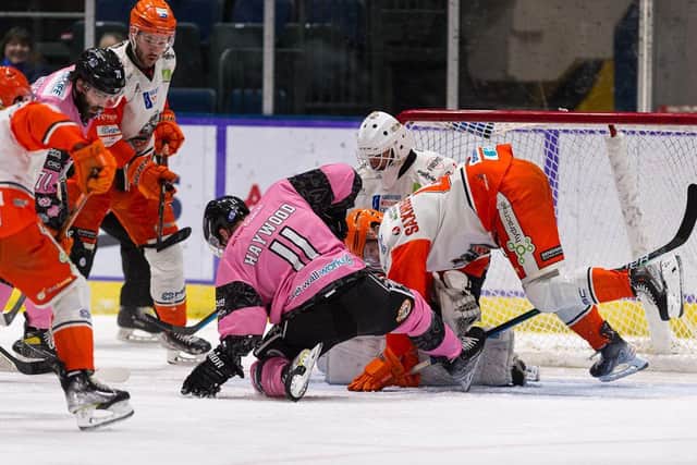 Sheffield Steelers in action against Glasgow