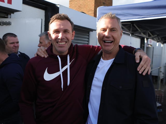 Ex keepers Darren Ward and Jason Pearcey.