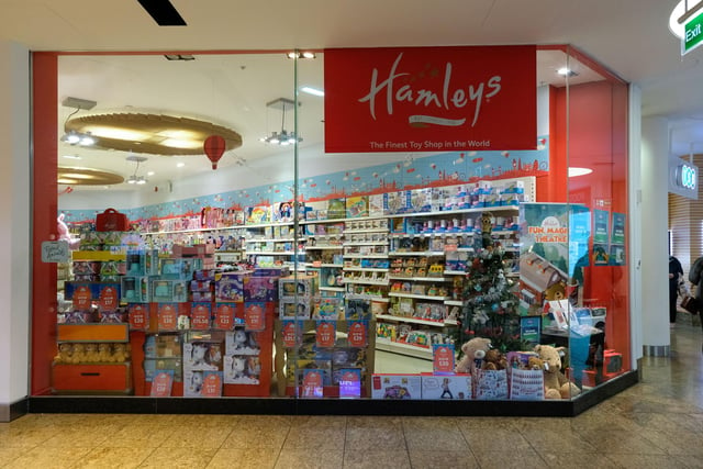 This window display at Hamleys captures the magic of Christmas
