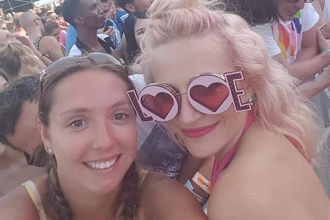 Becky Harris, said: "Me and Pixie Lott at Brighton Pride Festival."