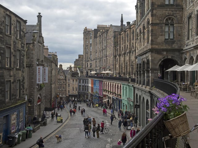 City of Edinburgh has been revealed as the second most expensive area for first-time buyers where property prices average at a staggering £209,22. The house price to average earning ratio stands at 5.0. Picture: Victoria Street, Edinburgh