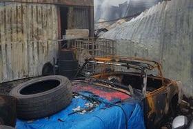 The fire caused a lot of destruction.