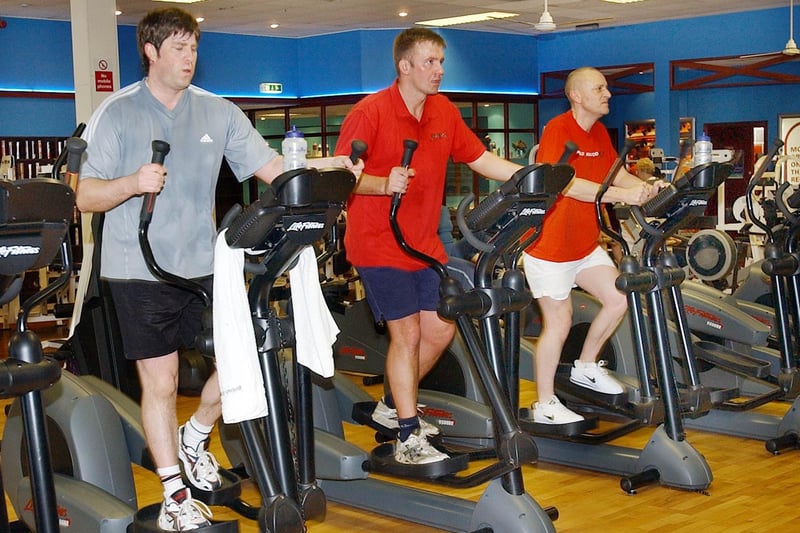 Can you spot someone you know in this photo from Fitness Connexion in 2004?