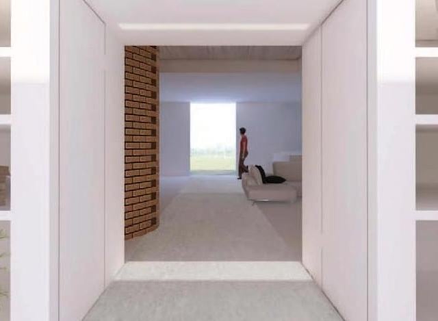 How the station could be transformed - a view from the hall into the living area